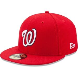 NWT Men's Washington Nationals New Era Red 59FIFTY Fitted Hat